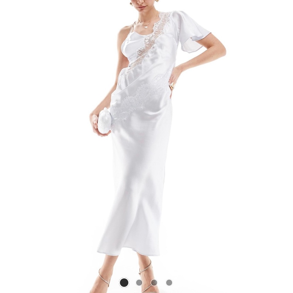 ASOS Elegant Light Blue Lace Nightgown